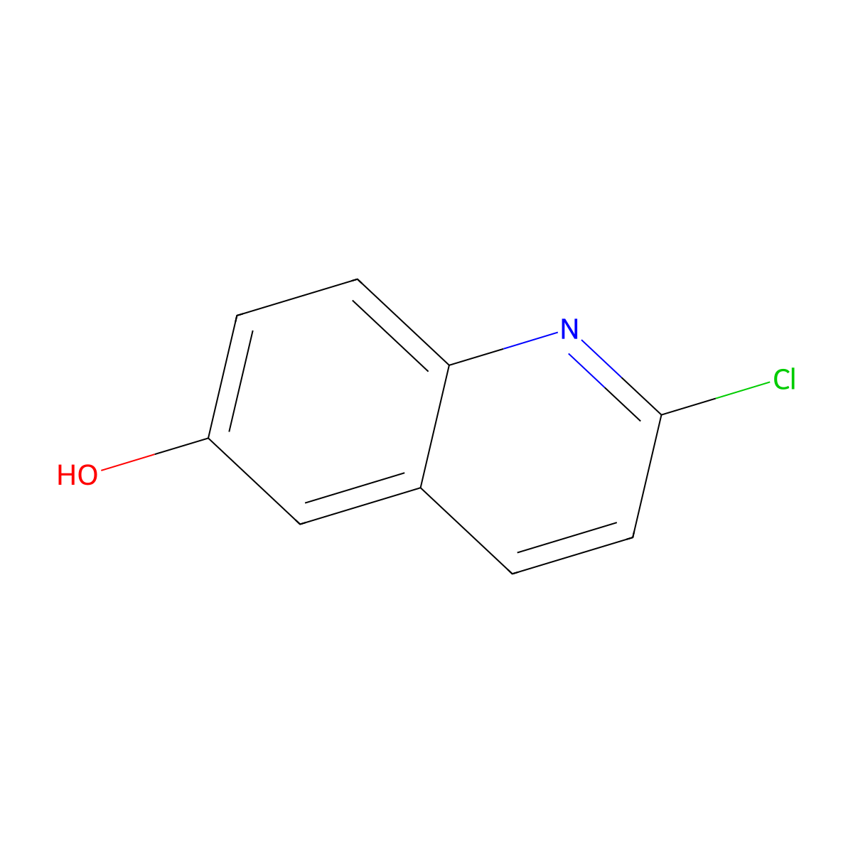 2-Chloroquinolin-6-ol molecular structure, CAS 577967-89-6