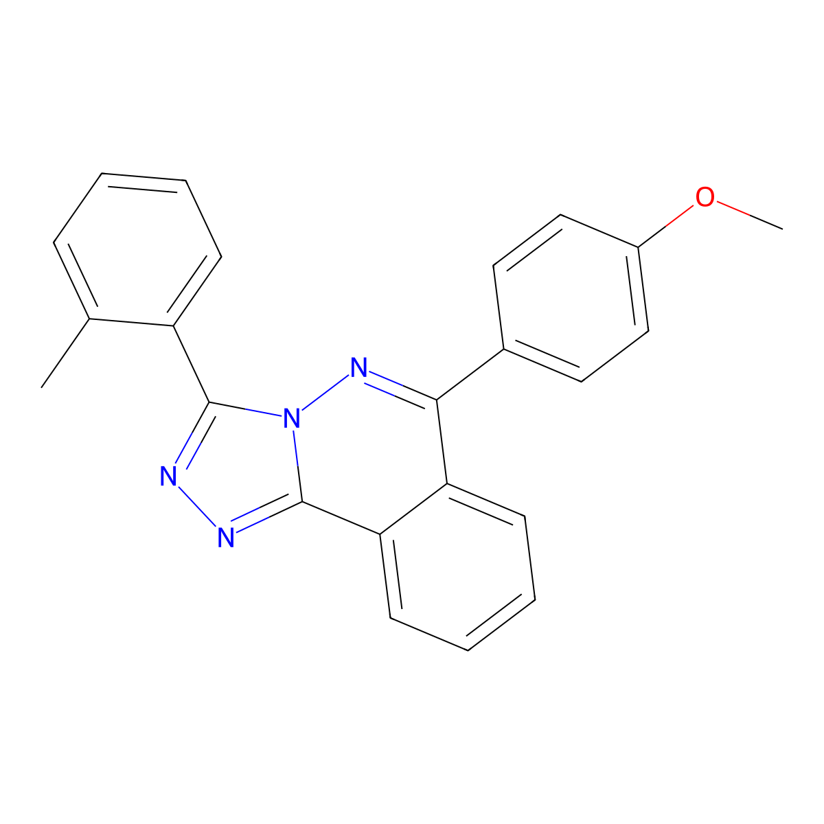 6-(4-Methoxyphenyl)-3-(2-methylphenyl)-[1,2,4]triazolo[3,4-a]phthalazine molecular structure, CAS 577986-97-1