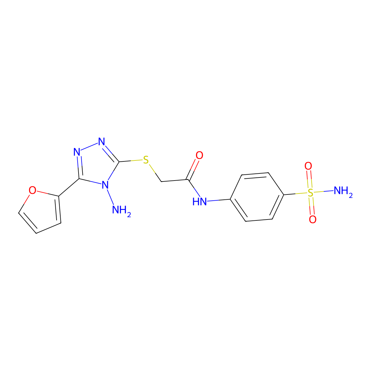 C14H14N6O4S2 molecular structure, CAS 577988-27-3