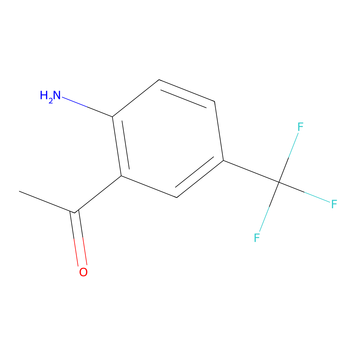 1-(2-Amino-5-(trifluoromethyl)phenyl)ethanone molecular structure, CAS 57799-43-6