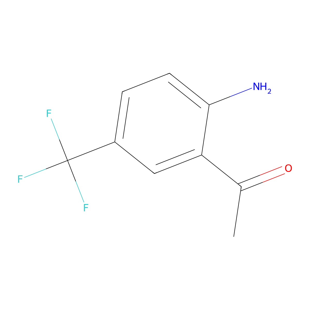 1-(2-Amino-5-(trifluoromethyl)phenyl)ethanone molecular structure, CAS 57799-43-6