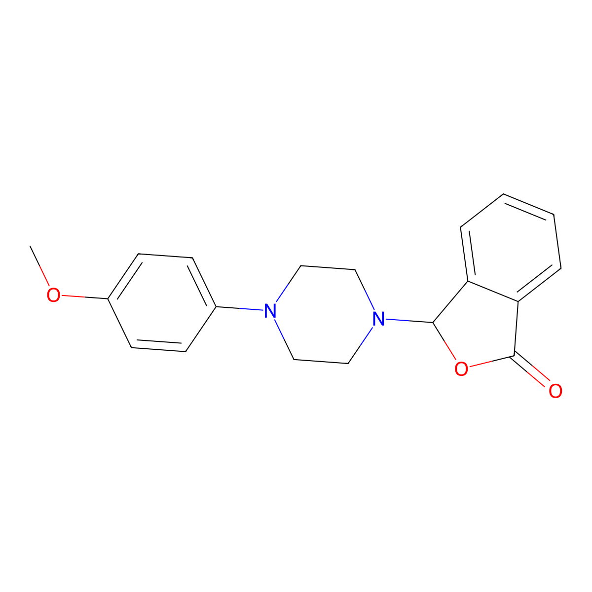 3-[4-(4-methoxyphenyl)piperazin-1-yl]-2-benzofuran-1(3H)-one molecular structure, CAS 577996-70-4