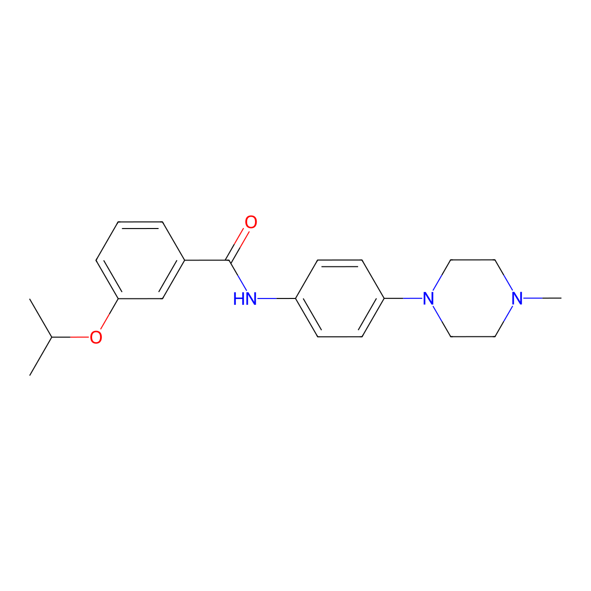 3-Isopropoxy-N-[4-(4-methyl-piperazin-1-yl)-phenyl]-benzamide molecular structure, CAS 577998-64-2