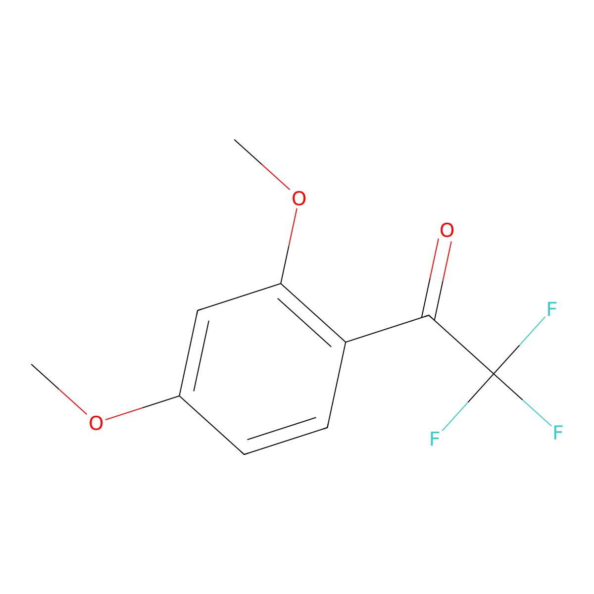 1-(2,4-Dimethoxyphenyl)-2,2,2-trifluoroethan-1-one molecular structure, CAS 578-16-5