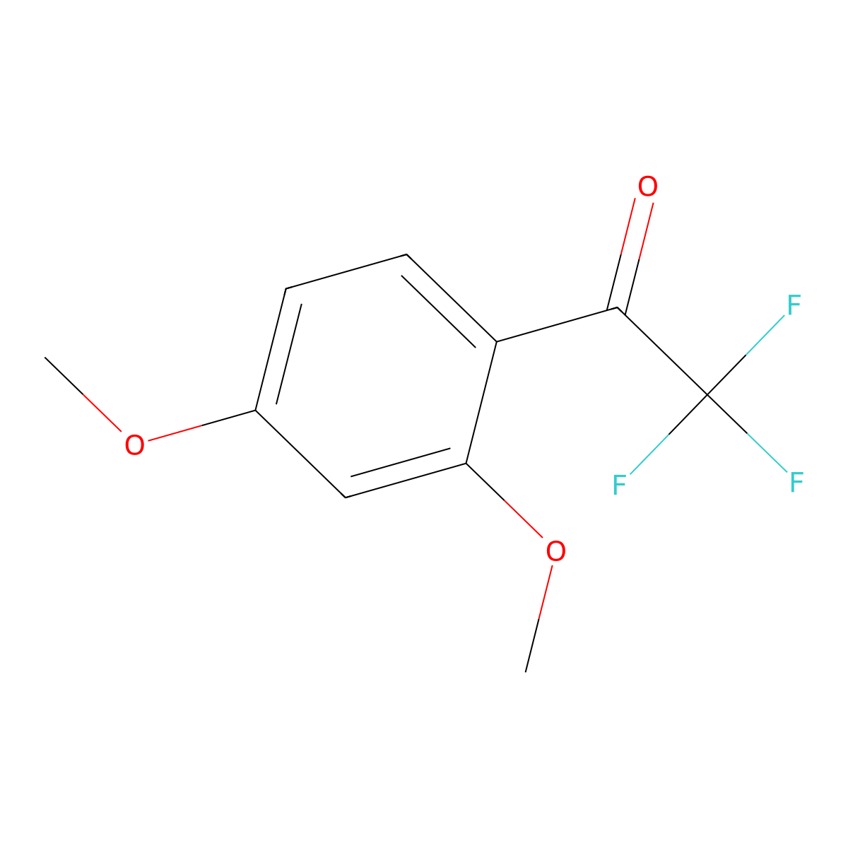 1-(2,4-Dimethoxyphenyl)-2,2,2-trifluoroethan-1-one molecular structure, CAS 578-16-5