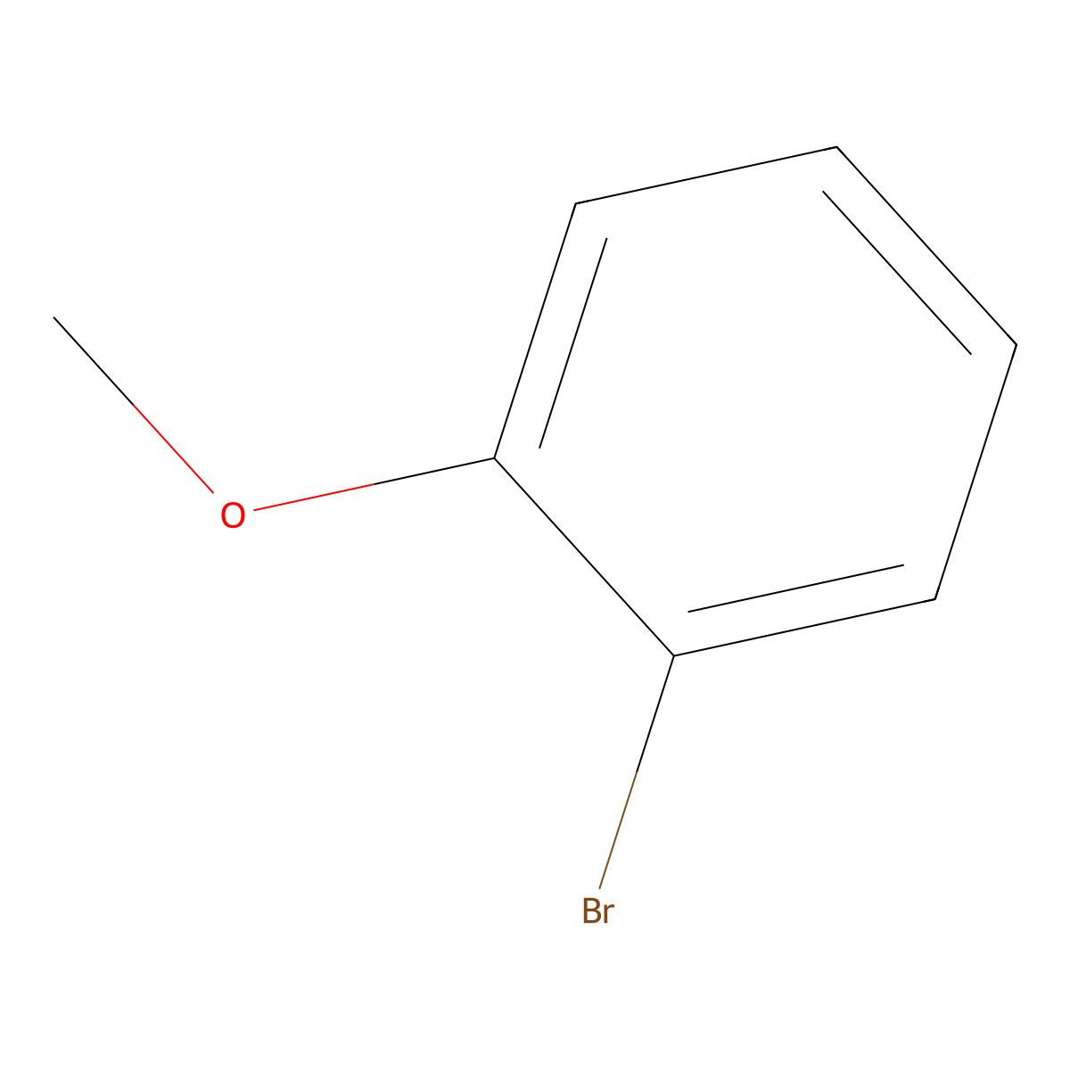 2-Bromoanisole molecular structure, CAS 578-57-4