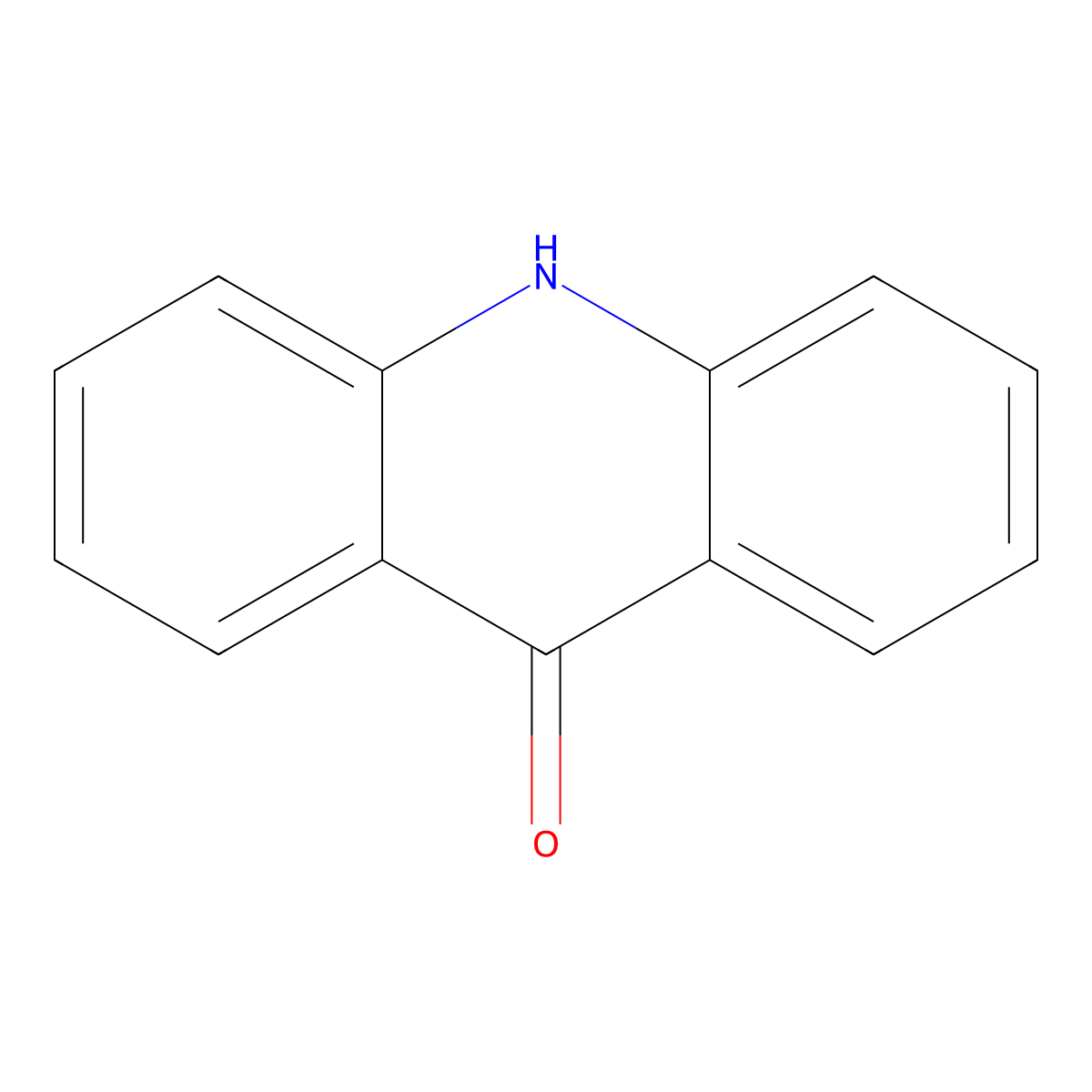 Acridone molecular structure, CAS 578-95-0