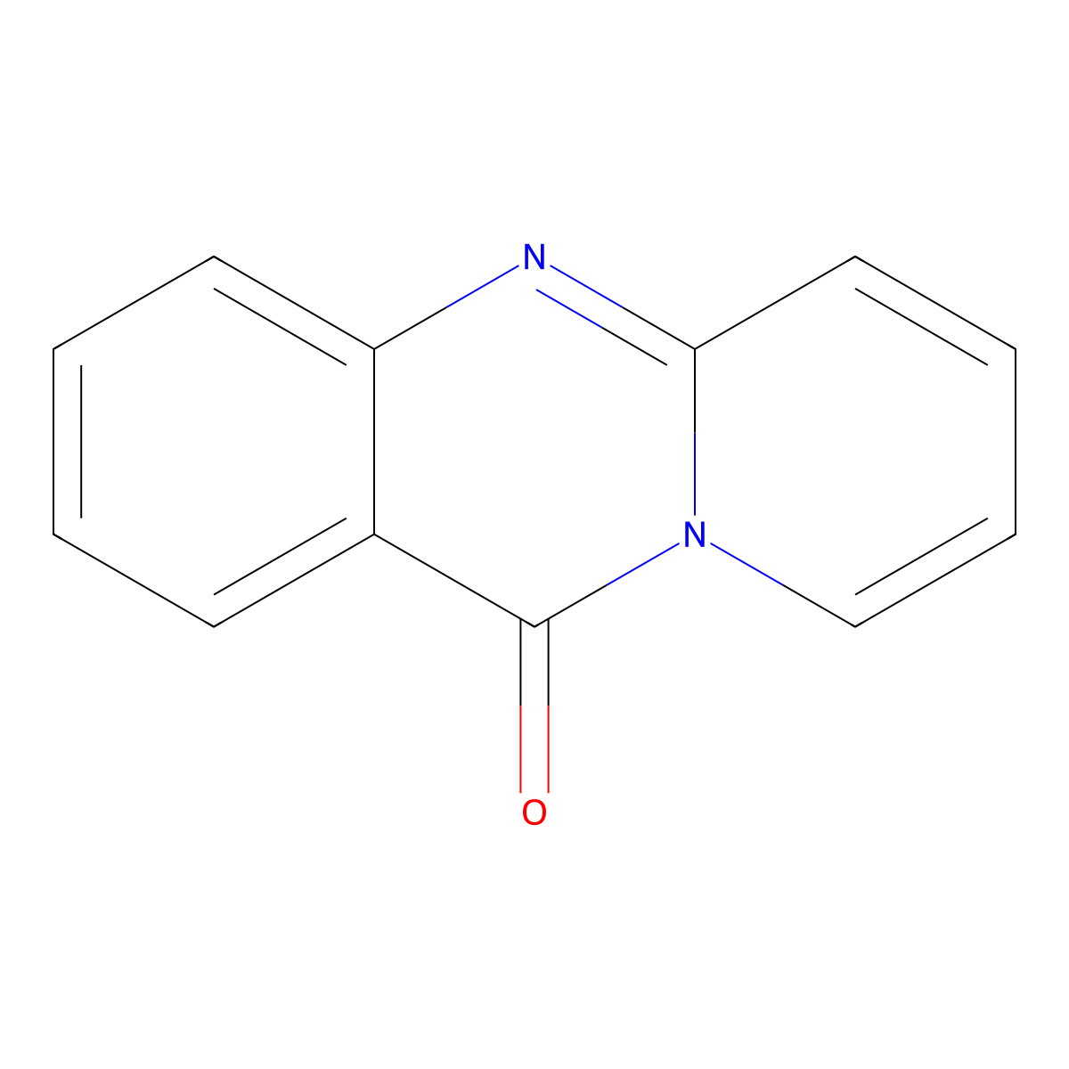 11H-Pyrido(2,1-b)quinazolin-11-one molecular structure, CAS 578-96-1