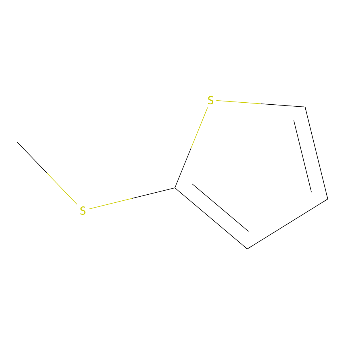 2-(Methylthio)thiophene molecular structure, CAS 5780-36-9