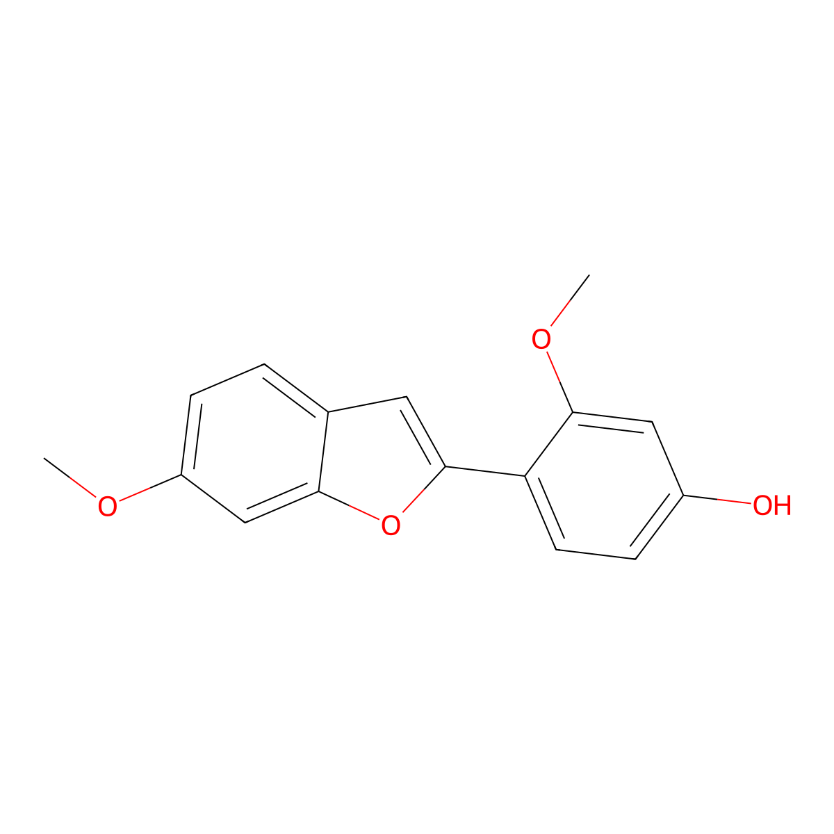 Vignafuran molecular structure, CAS 57800-41-6