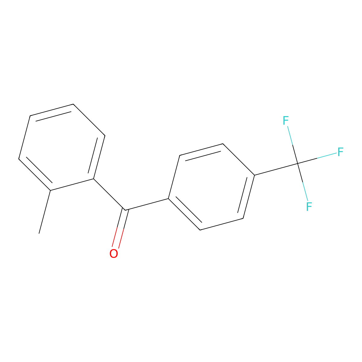 4-Trifluoromethyl-2'-methylbenzophenone molecular structure, CAS 57800-64-3