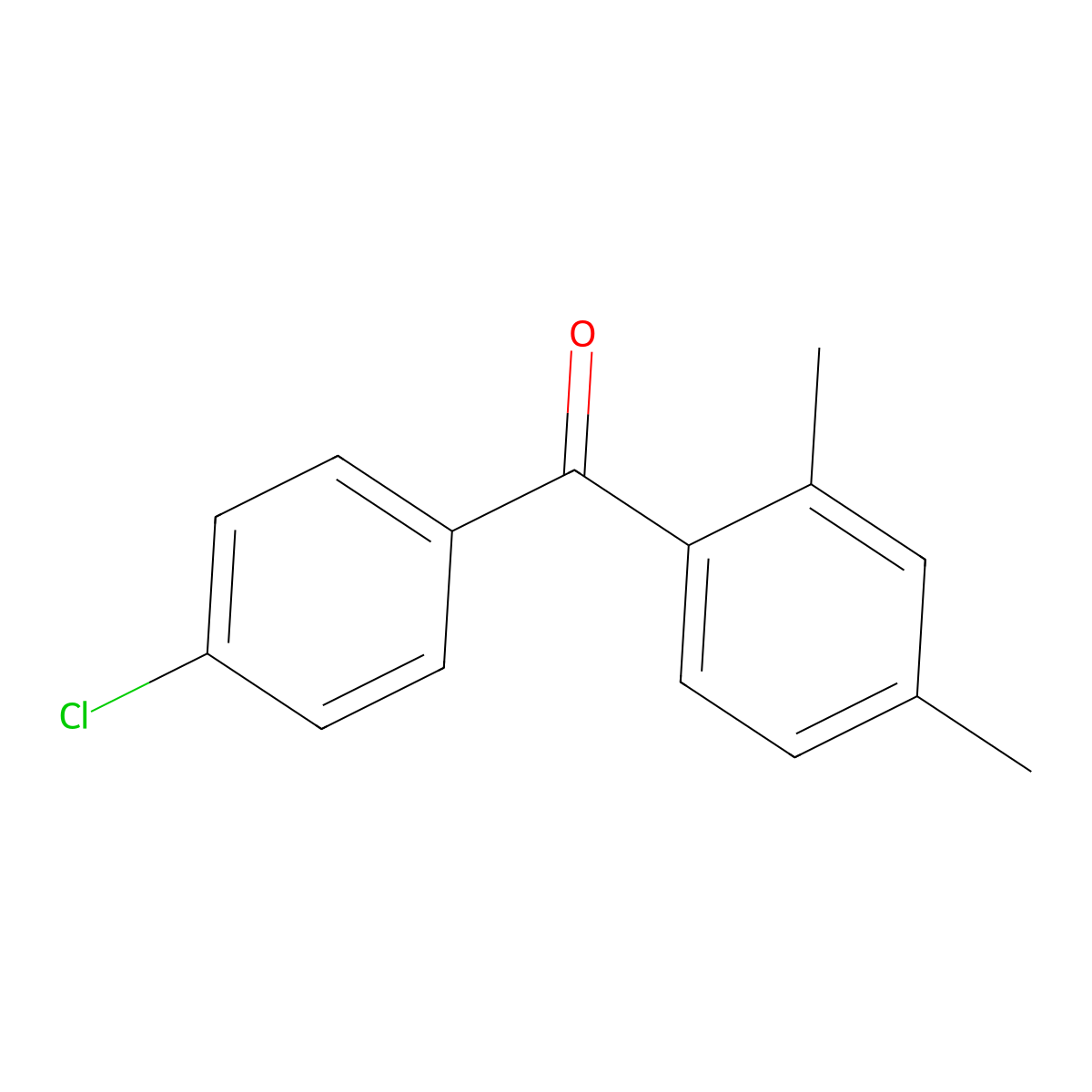 4-Chloro-2',4'-dimethylbenzophenone molecular structure, CAS 57800-67-6