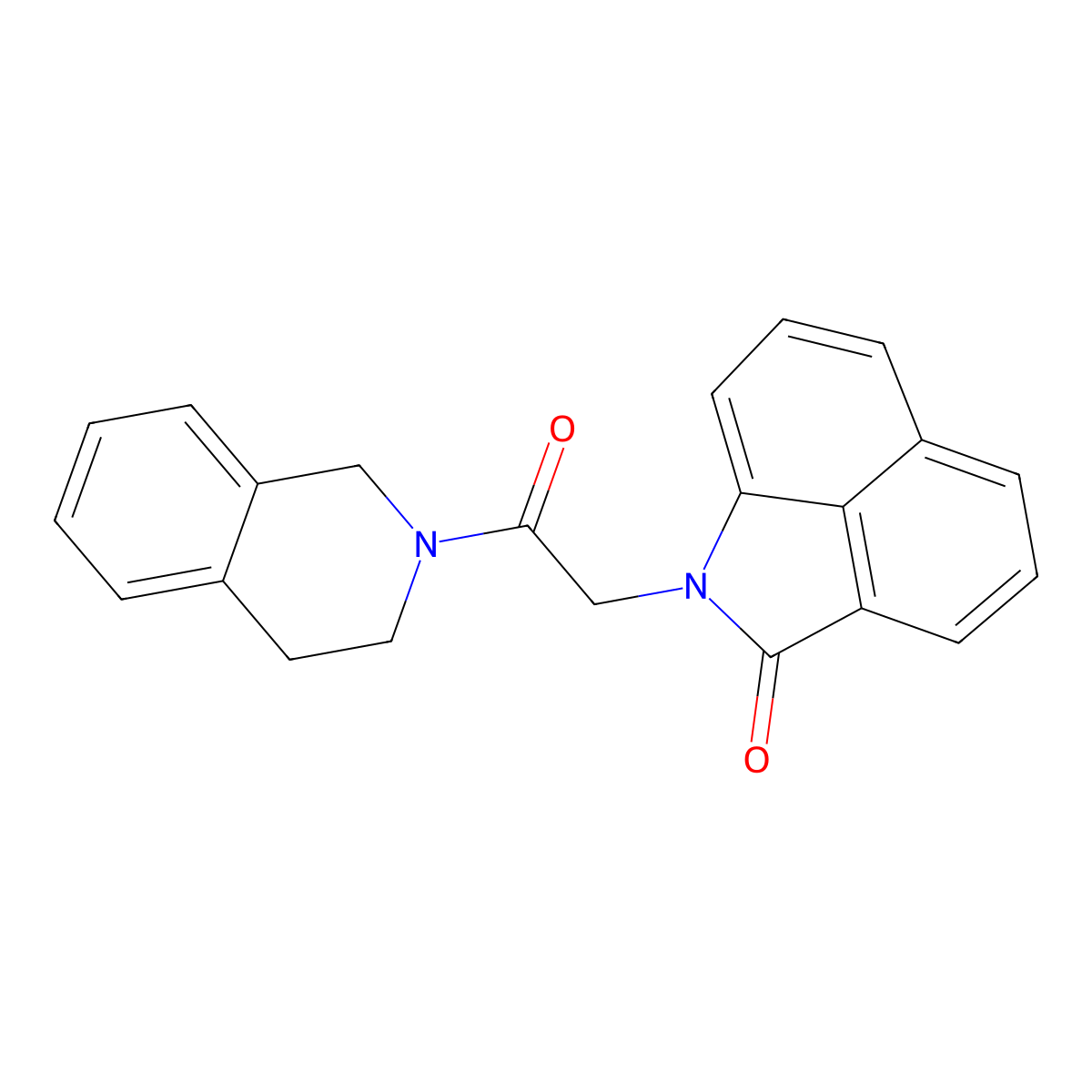 1-[2-(3,4-dihydroisoquinolin-2(1H)-yl)-2-oxoethyl]benzo[cd]indol-2(1H)-one molecular structure, CAS 578001-63-5