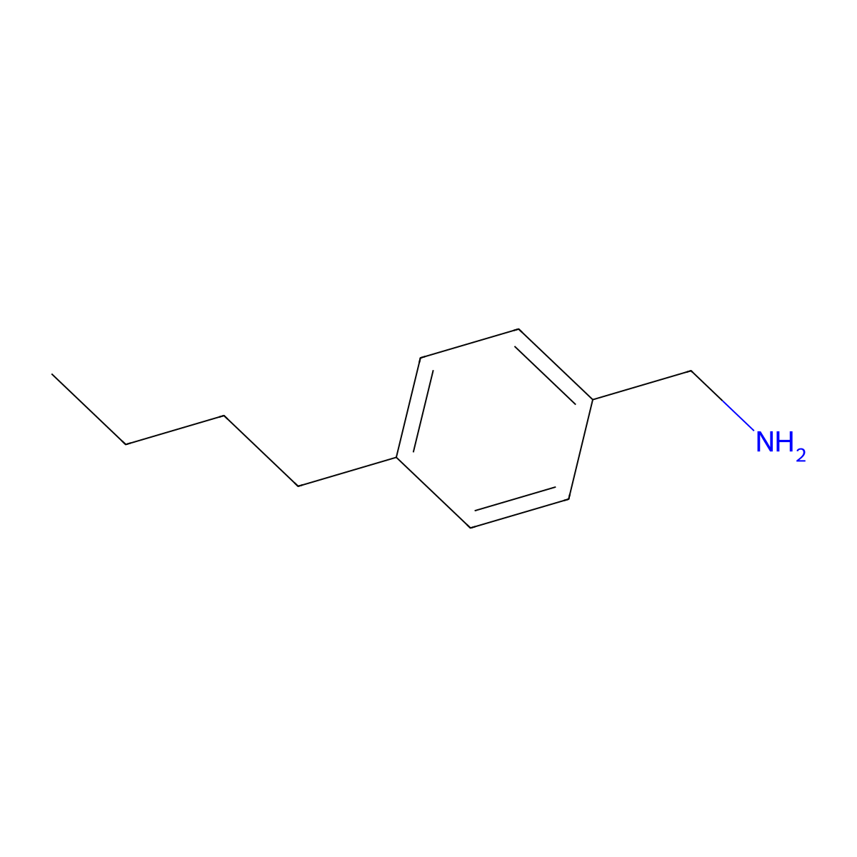 4-Butylbenzylamine molecular structure, CAS 57802-79-6