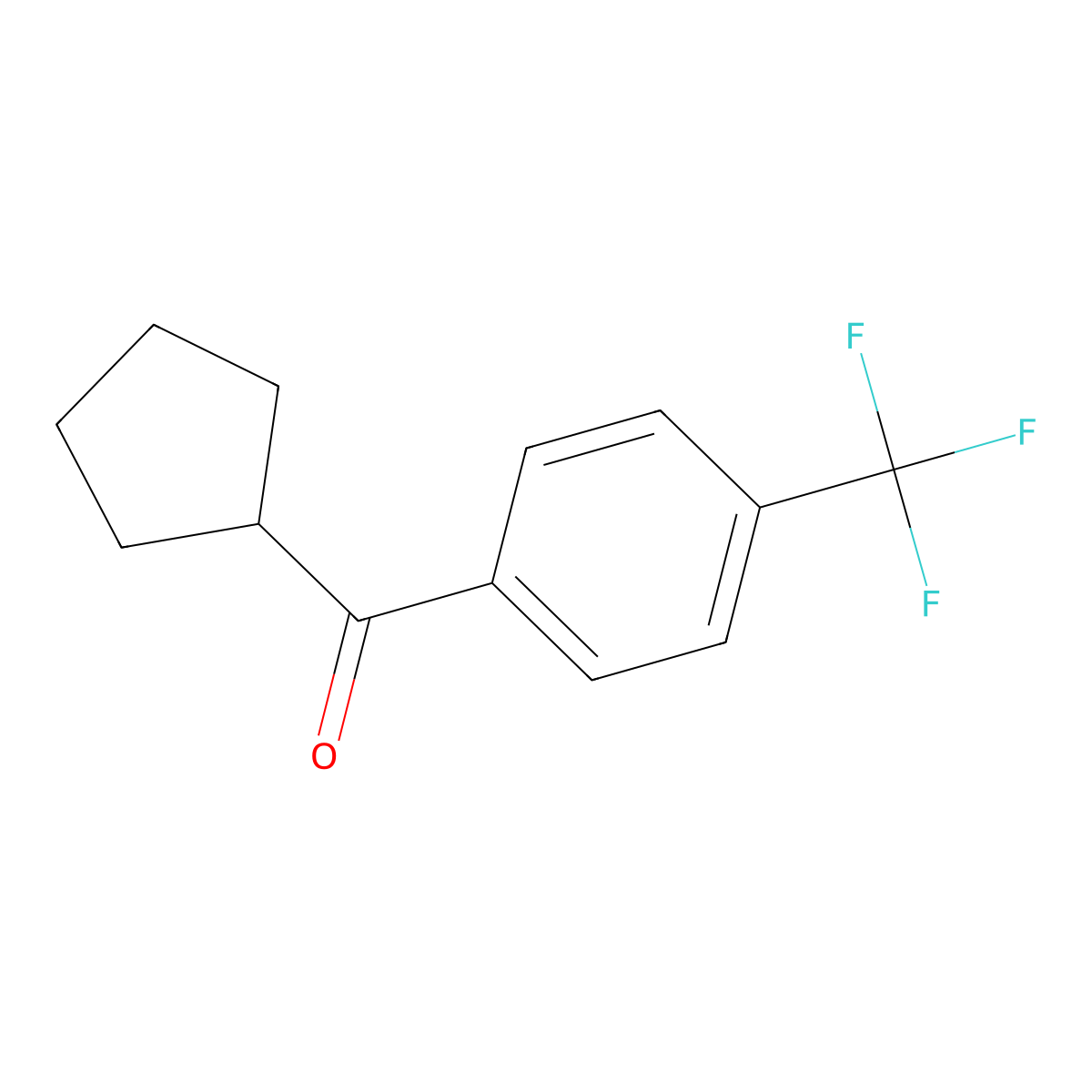 Cyclopentyl 4-trifluoromethylphenyl ketone molecular structure, CAS 578027-07-3