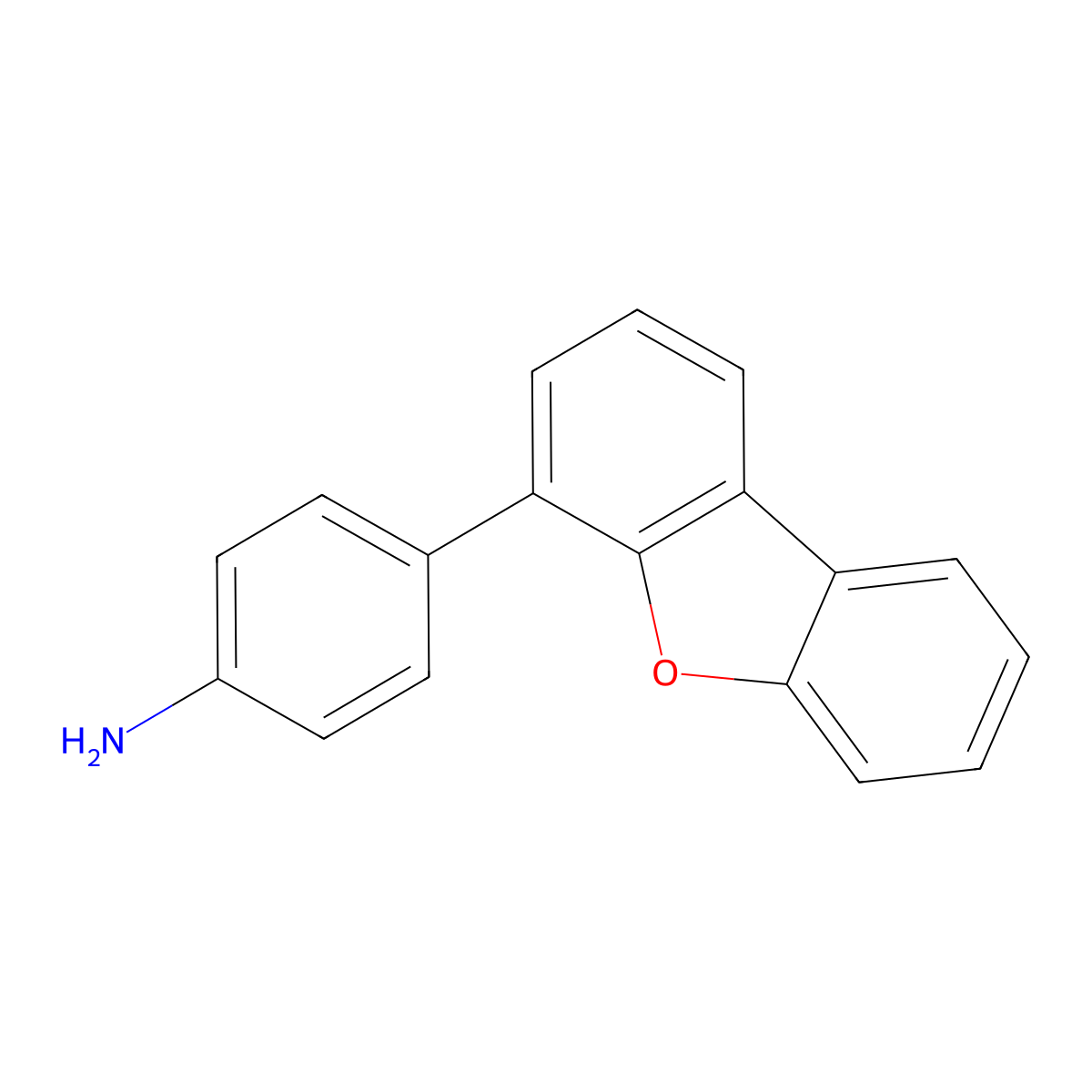 4-(Dibenzo(b,d)furan-4-yl)aniline molecular structure, CAS 578027-21-1