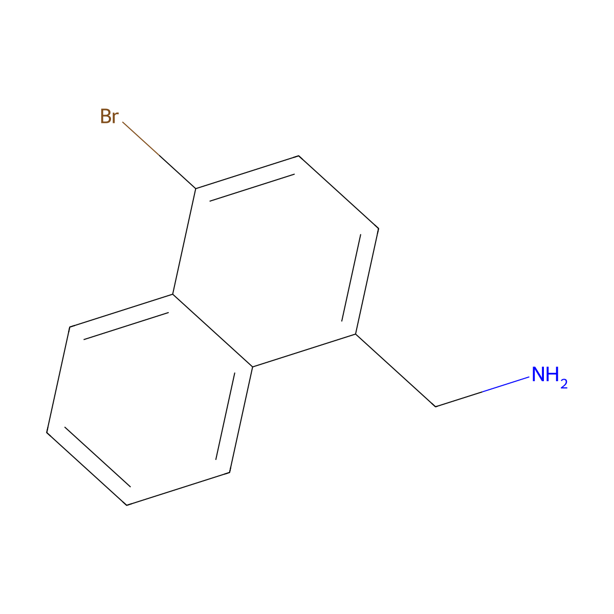 1-(Aminomethyl)-4-bromonaphthalene molecular structure, CAS 578029-11-5