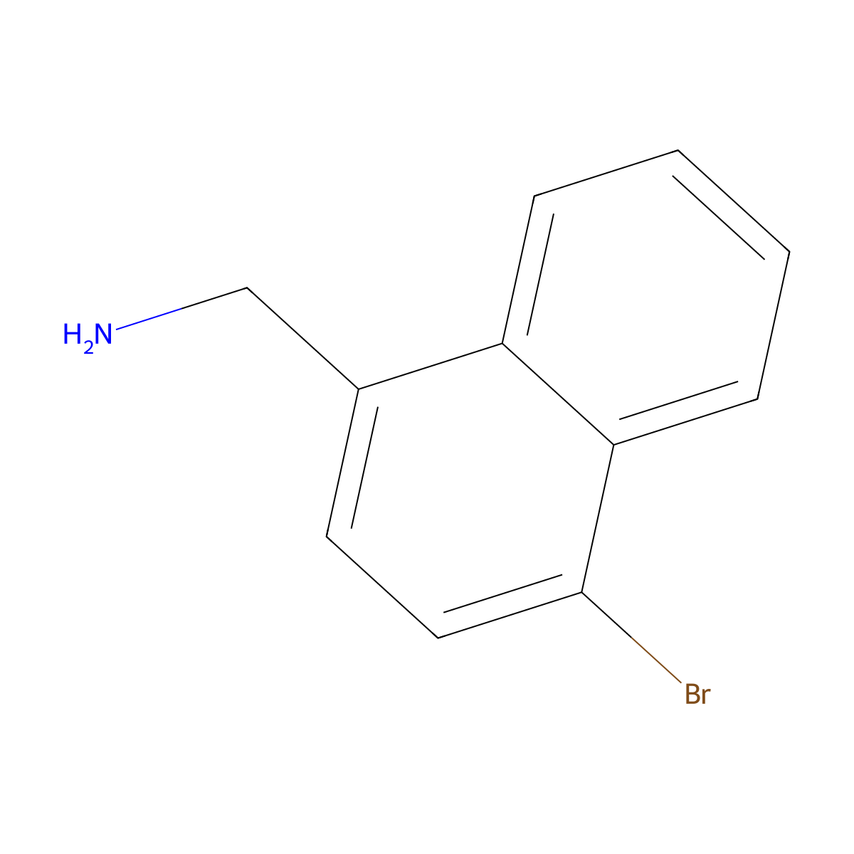 1-(Aminomethyl)-4-bromonaphthalene molecular structure, CAS 578029-11-5