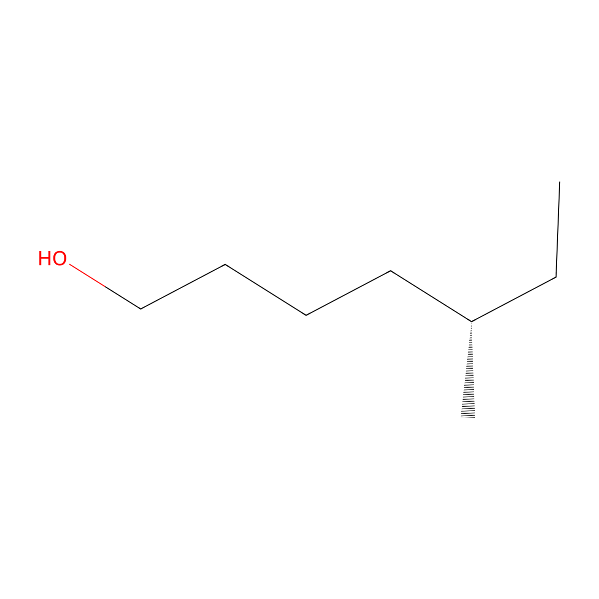 (5S)-5-Methylheptan-1-ol molecular structure, CAS 57803-73-3