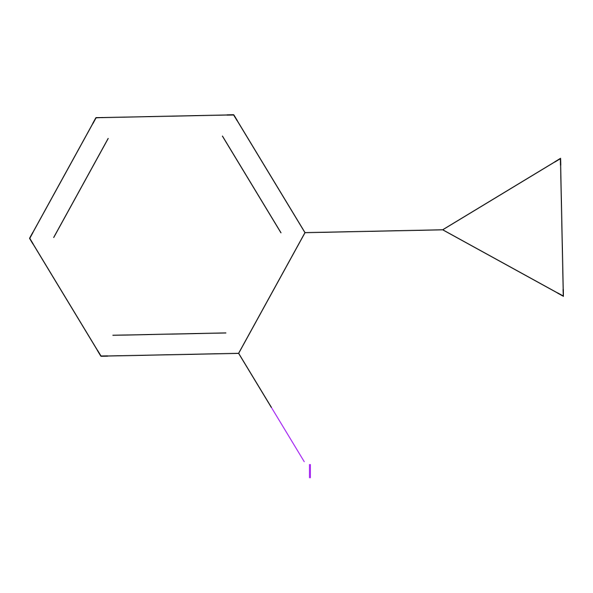 1-Cyclopropyl-2-iodobenzene molecular structure, CAS 57807-29-1