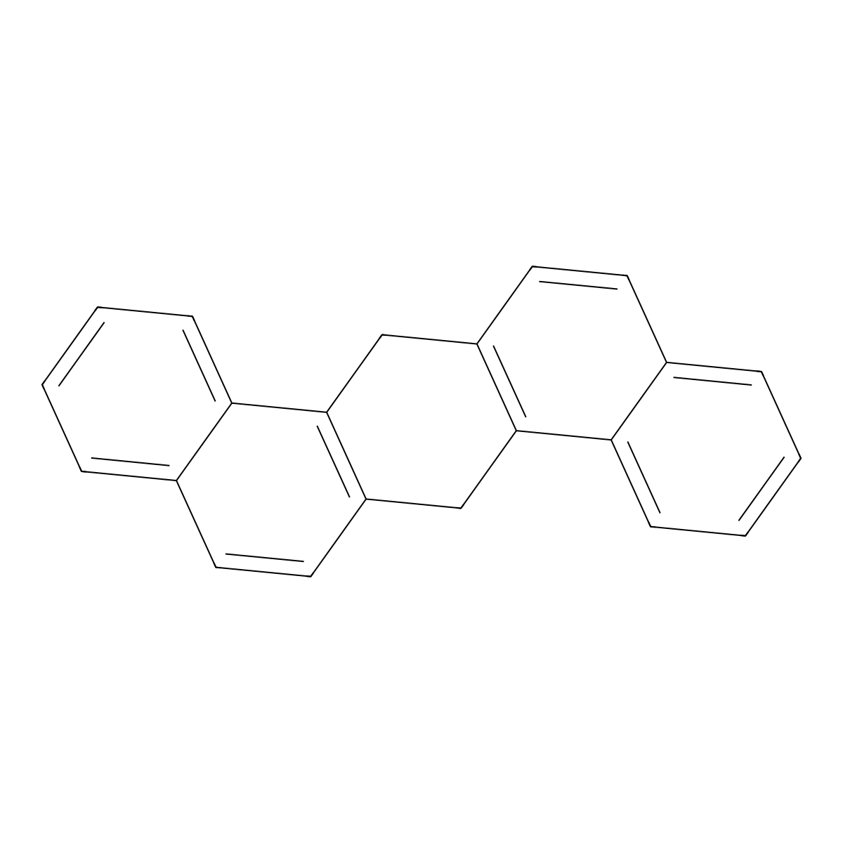 7,14-Dihydrodibenz(a,h)anthracene molecular structure, CAS 57816-08-7