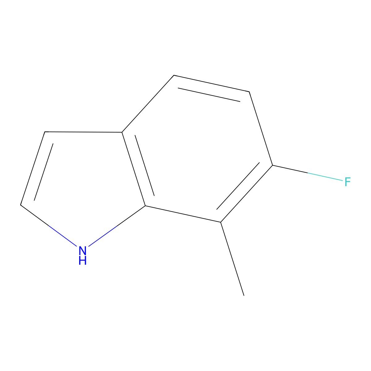 6-Fluoro-7-methyl-1H-indole molecular structure, CAS 57817-10-4