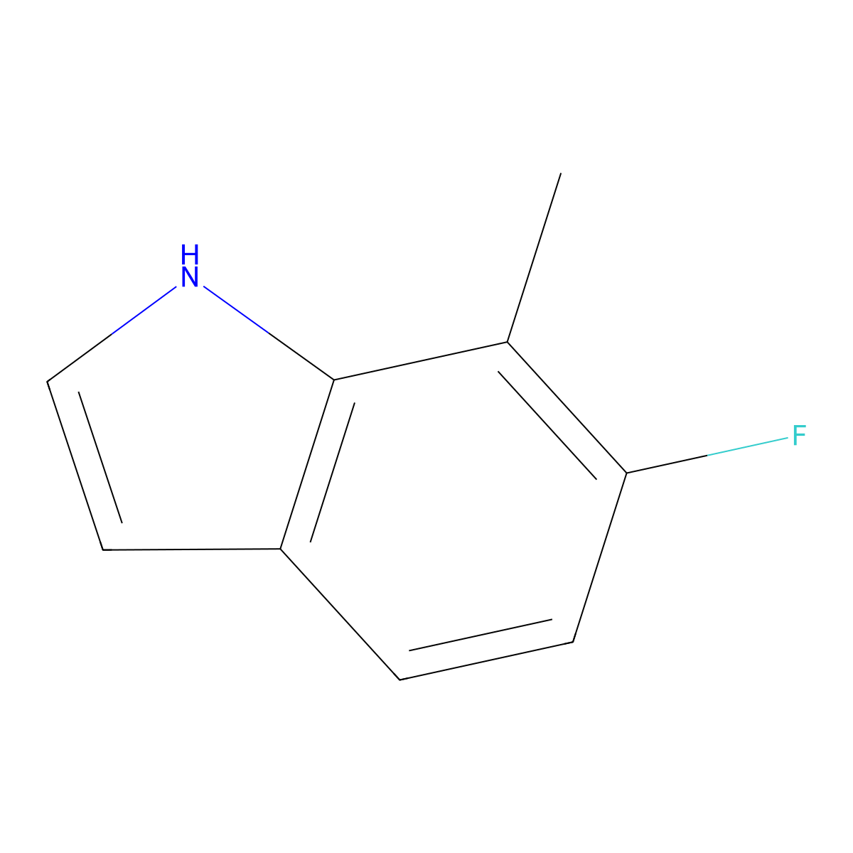 6-Fluoro-7-methyl-1H-indole molecular structure, CAS 57817-10-4