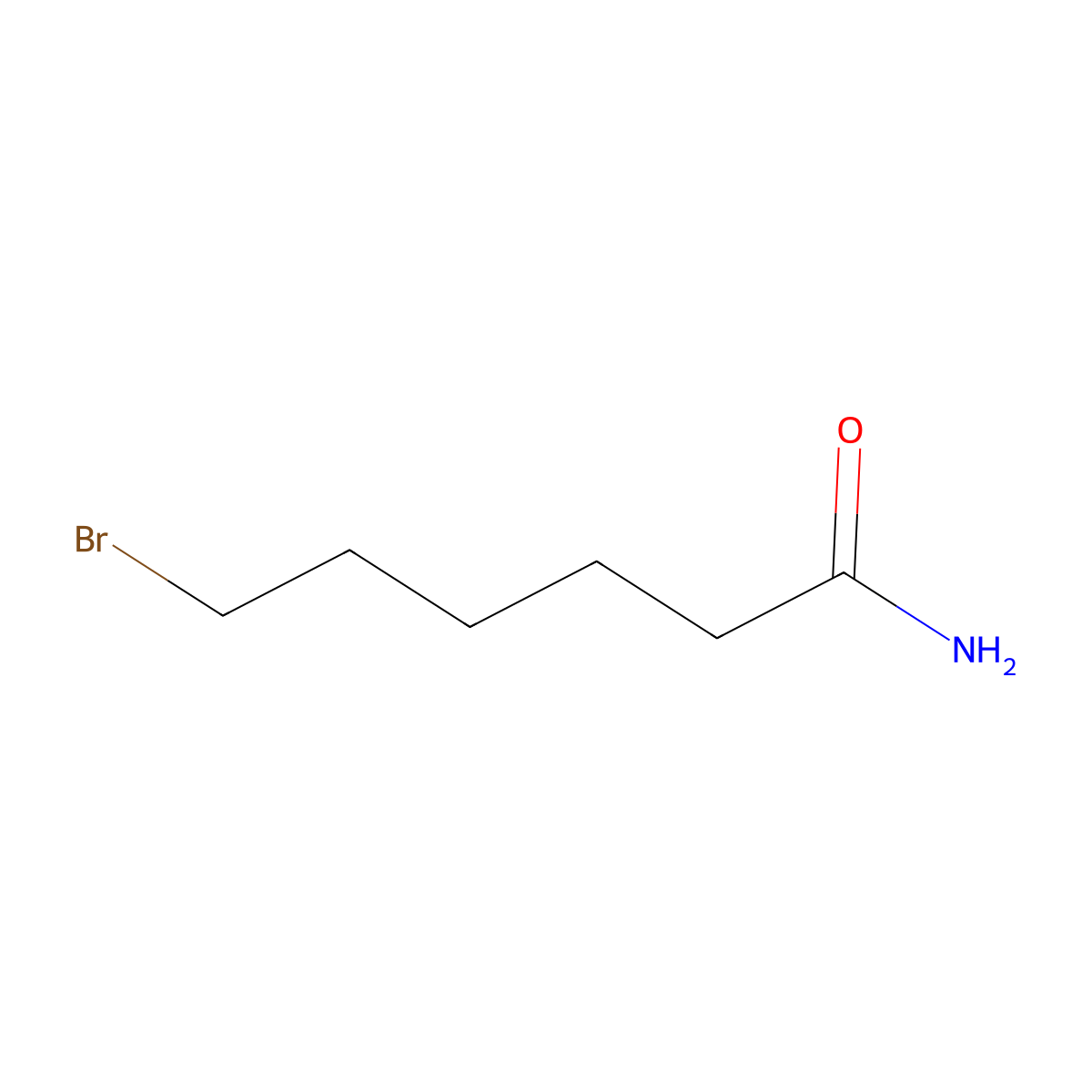 6-Bromohexanamide molecular structure, CAS 57817-55-7