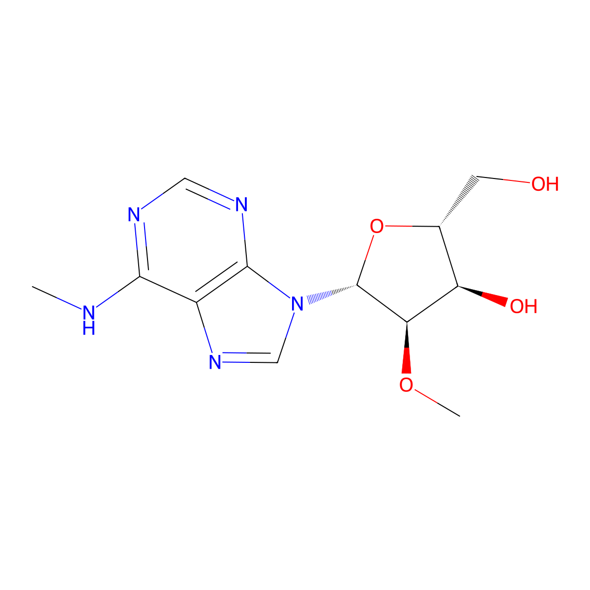 N6,2'-O-Dimethyladenosine molecular structure, CAS 57817-83-1