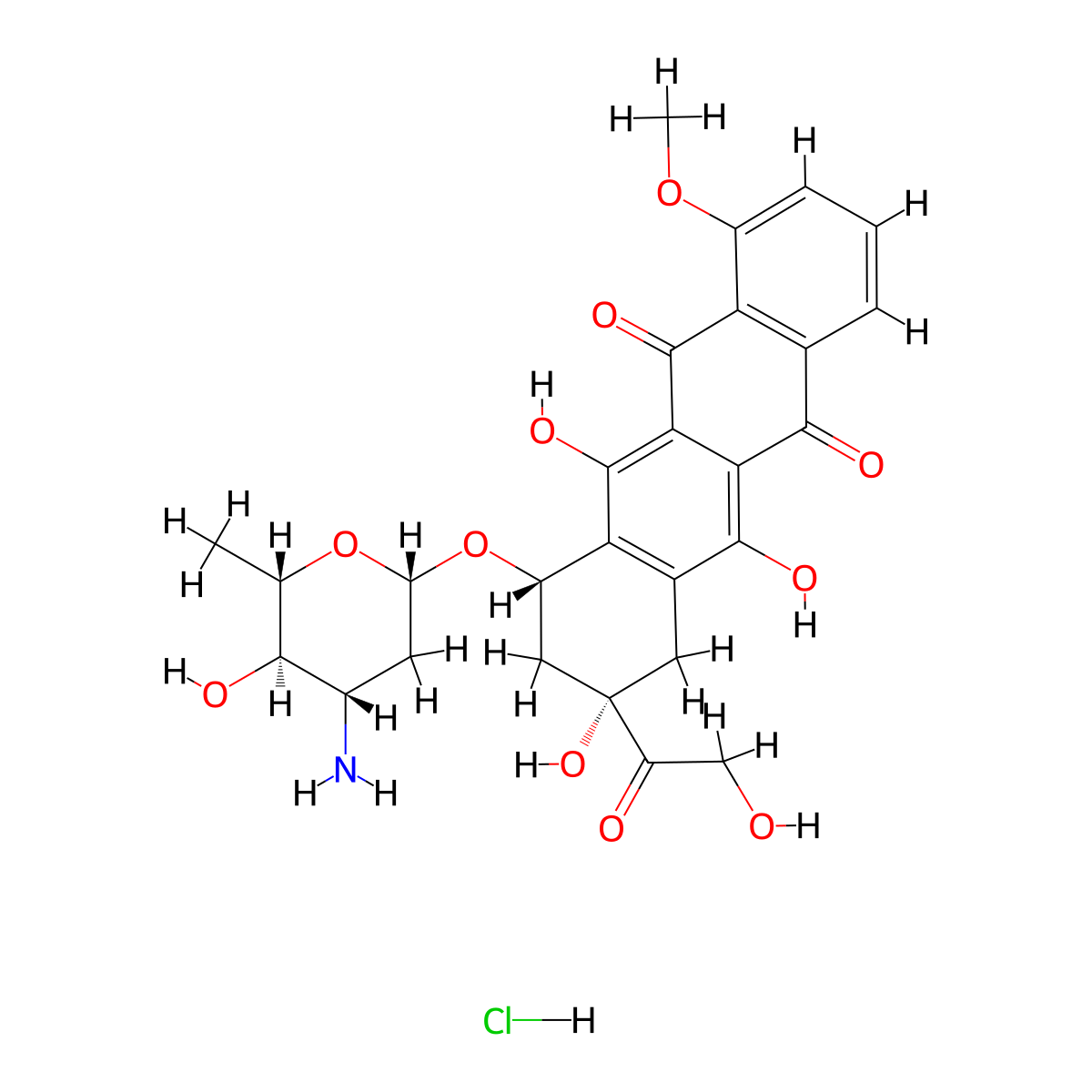 4'-epi-Adriamycin molecular structure, CAS 57819-80-4