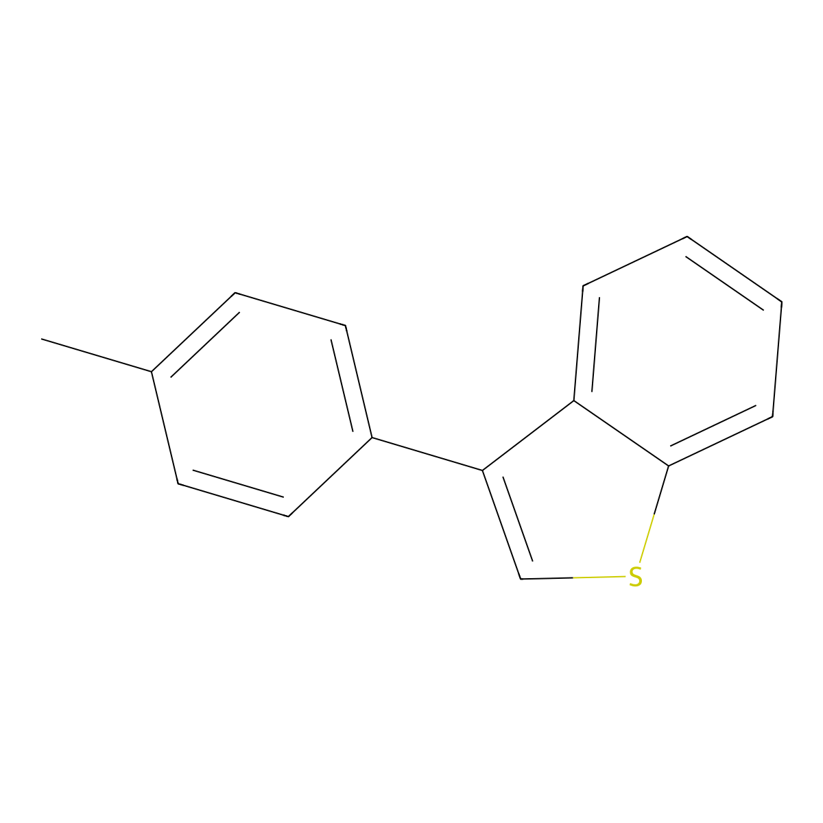 3-(4-Methylphenyl)-1-benzothiophene molecular structure, CAS 57823-65-1