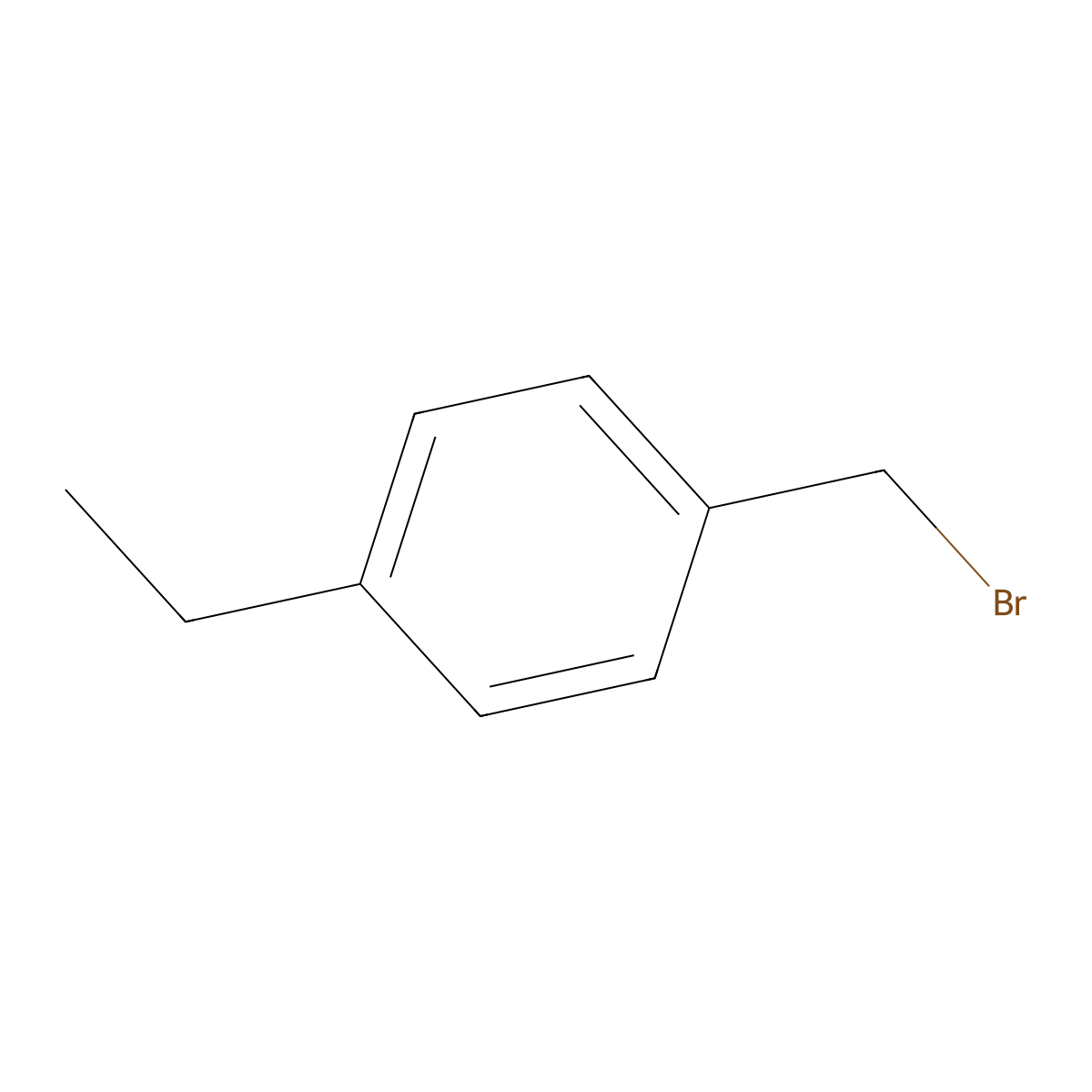 1-(Bromomethyl)-4-ethylbenzene molecular structure, CAS 57825-30-6