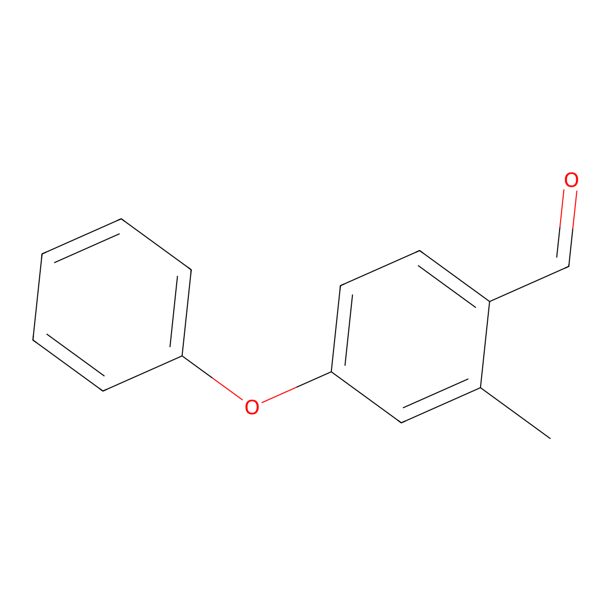 2-Methyl-4-phenoxybenzaldehyde molecular structure, CAS 57830-12-3