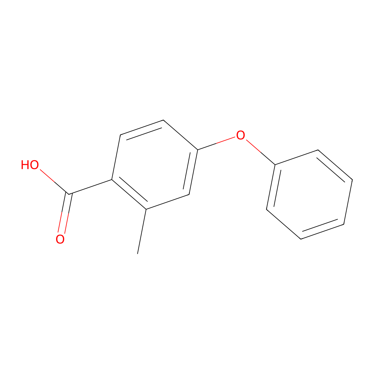 2-Methyl-4-phenoxybenzoic acid molecular structure, CAS 57830-13-4