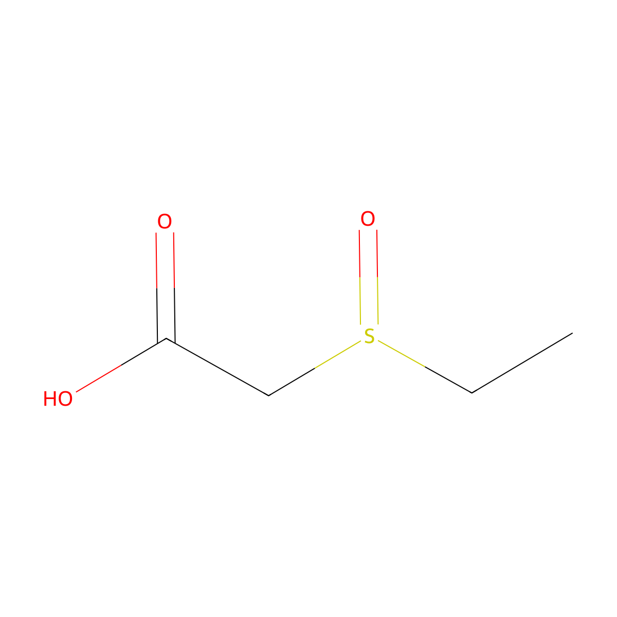 2-(Ethanesulfinyl)acetic acid molecular structure, CAS 57830-38-3