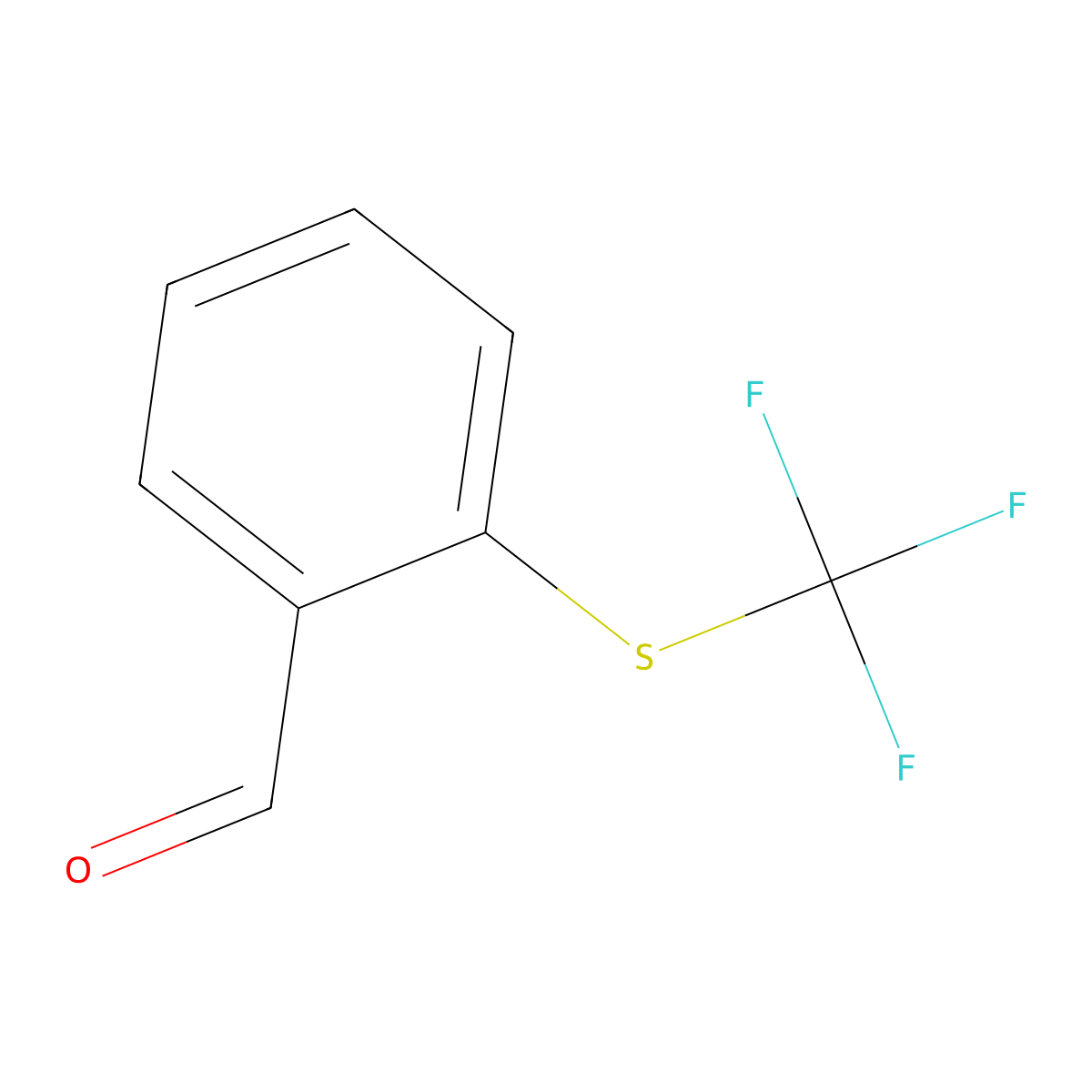 2-(Trifluoromethylthio)benzaldehyde molecular structure, CAS 57830-48-5