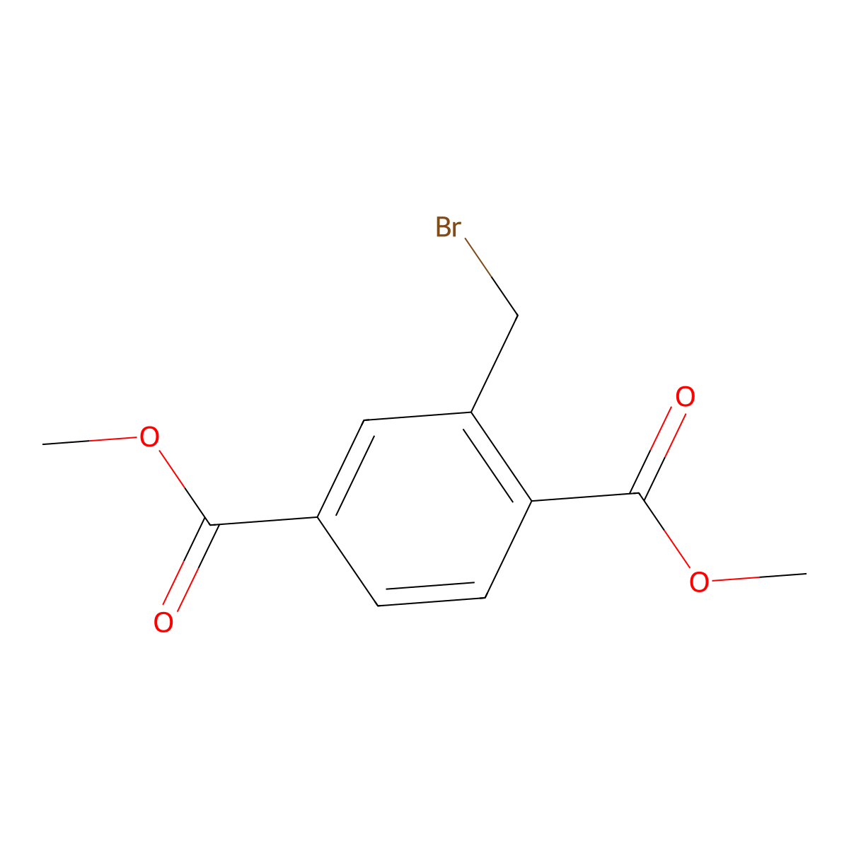 2-Bromomethyl-terephthalic acid dimethyl ester molecular structure, CAS 57834-13-6