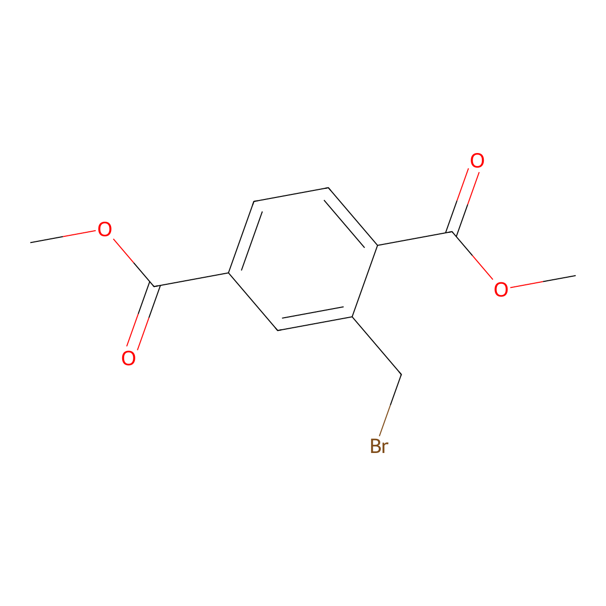 2-Bromomethyl-terephthalic acid dimethyl ester molecular structure, CAS 57834-13-6