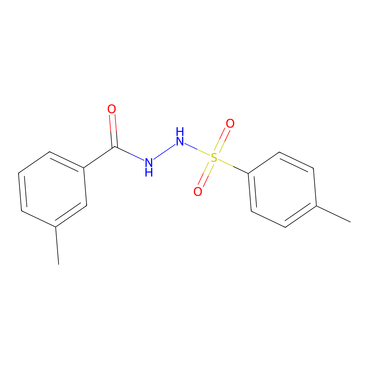 3-methyl-N'-(4-methylbenzenesulfonyl)benzohydrazide molecular structure, CAS 57835-57-1