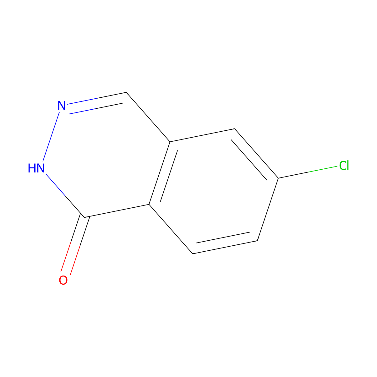 6-Chloro-1,2-dihydrophthalazin-1-one molecular structure, CAS 57835-96-8