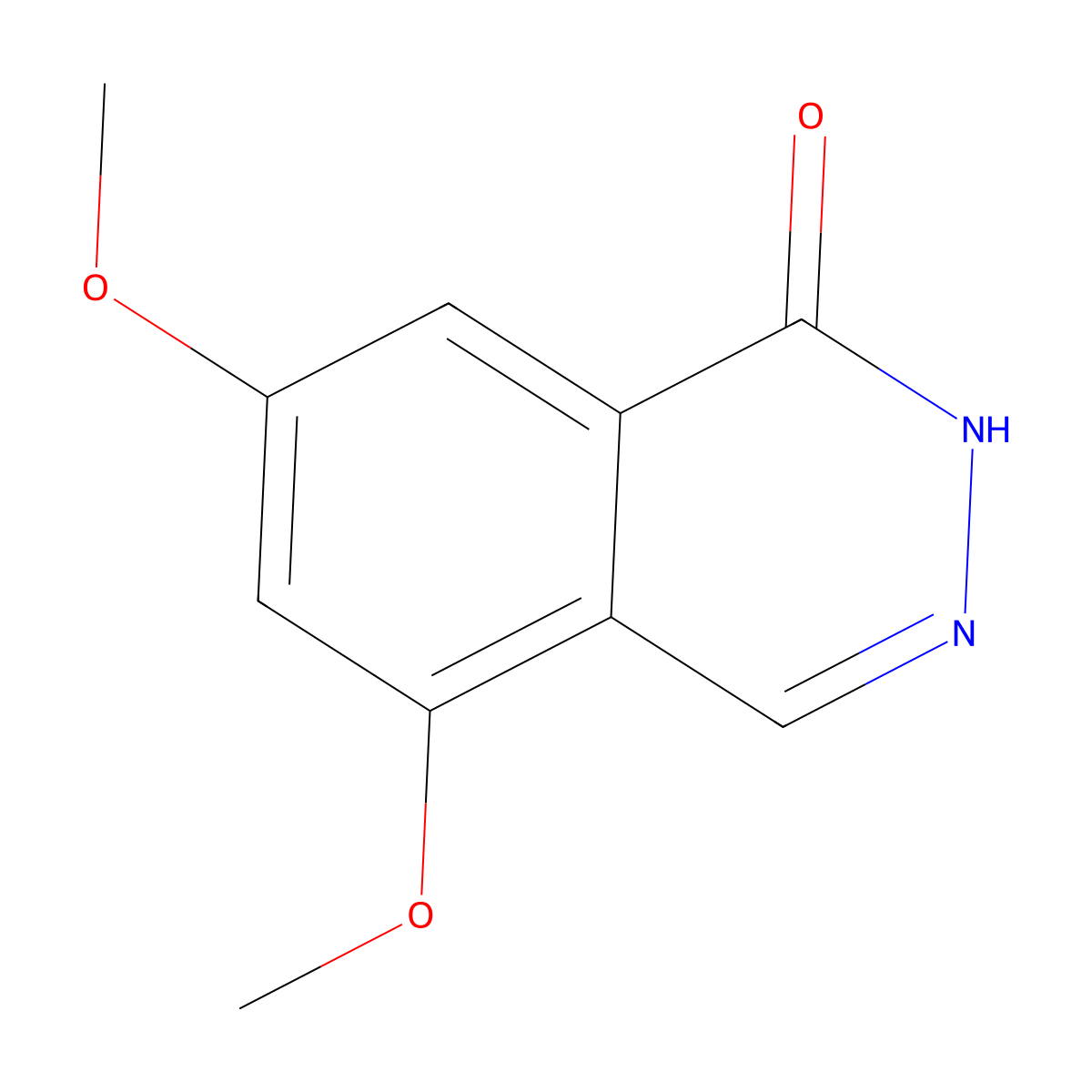 5,7-Dimethoxy-1(2H)-phthalazinone molecular structure, CAS 57835-97-9