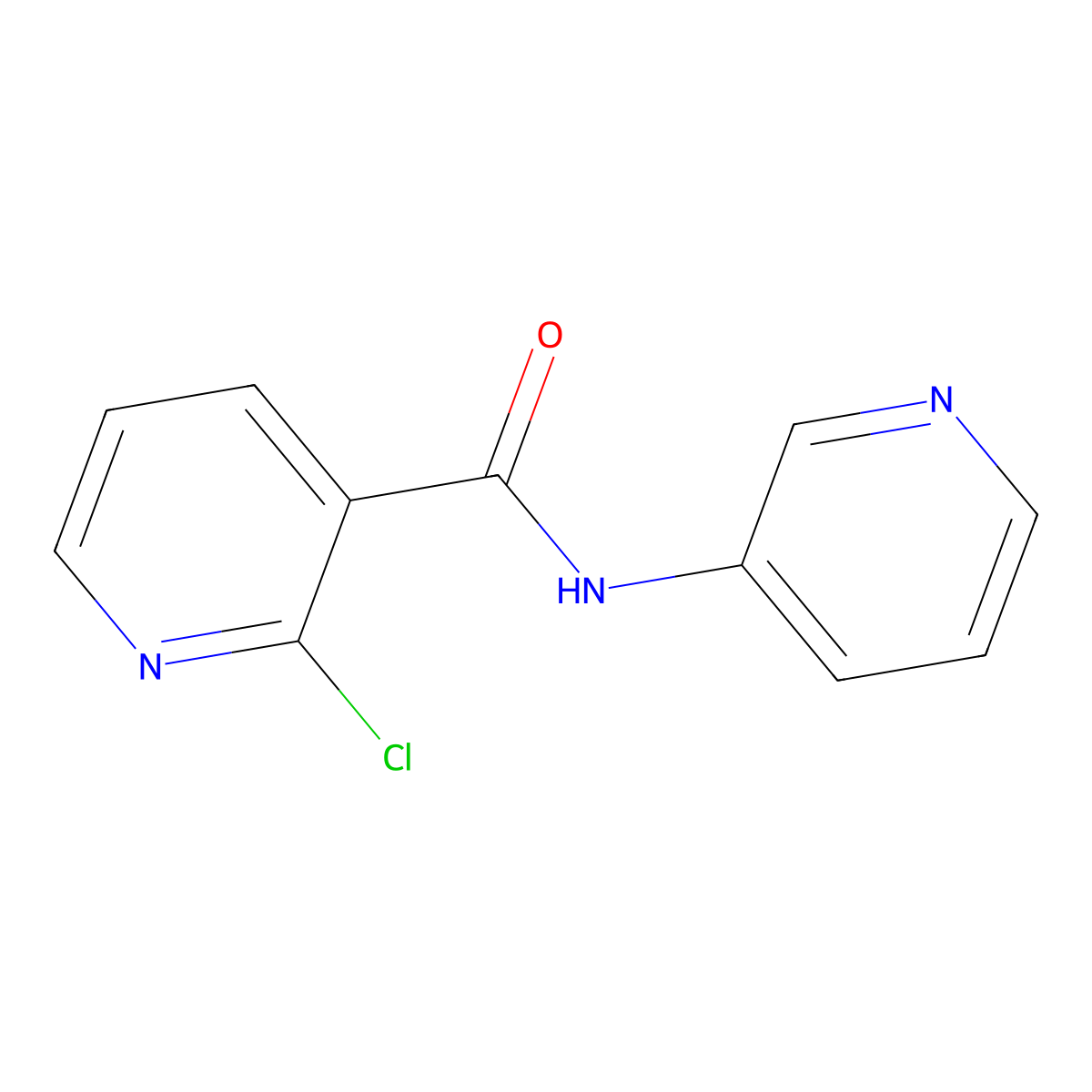 2-chloro-N-(pyridin-3-yl)pyridine-3-carboxamide molecular structure, CAS 57841-83-5