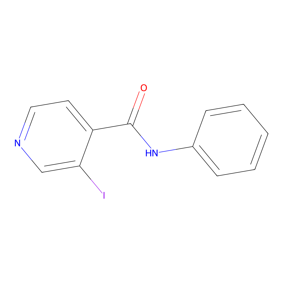 3-iodo-N-phenylisonicotinamide molecular structure, CAS 57842-09-8