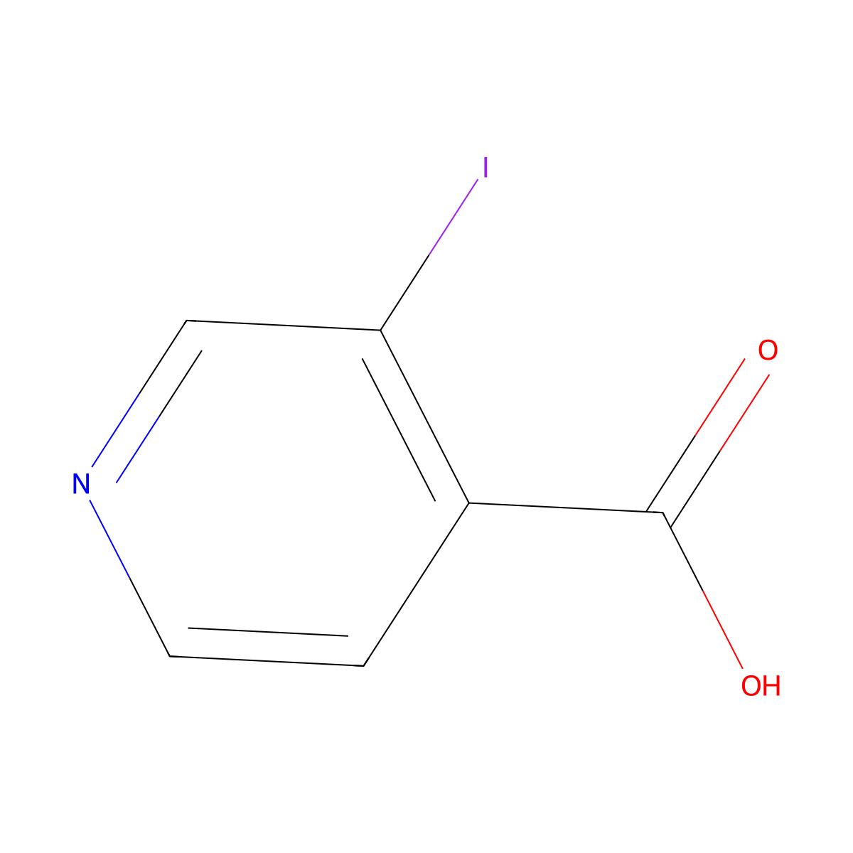 3-Iodopyridine-4-carboxylic acid molecular structure, CAS 57842-10-1
