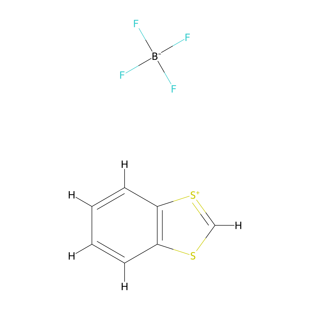 1,3-Benzodithiolylium Tetrafluoroborate (Hydroxyl-Protecting Agent) molecular structure, CAS 57842-27-0
