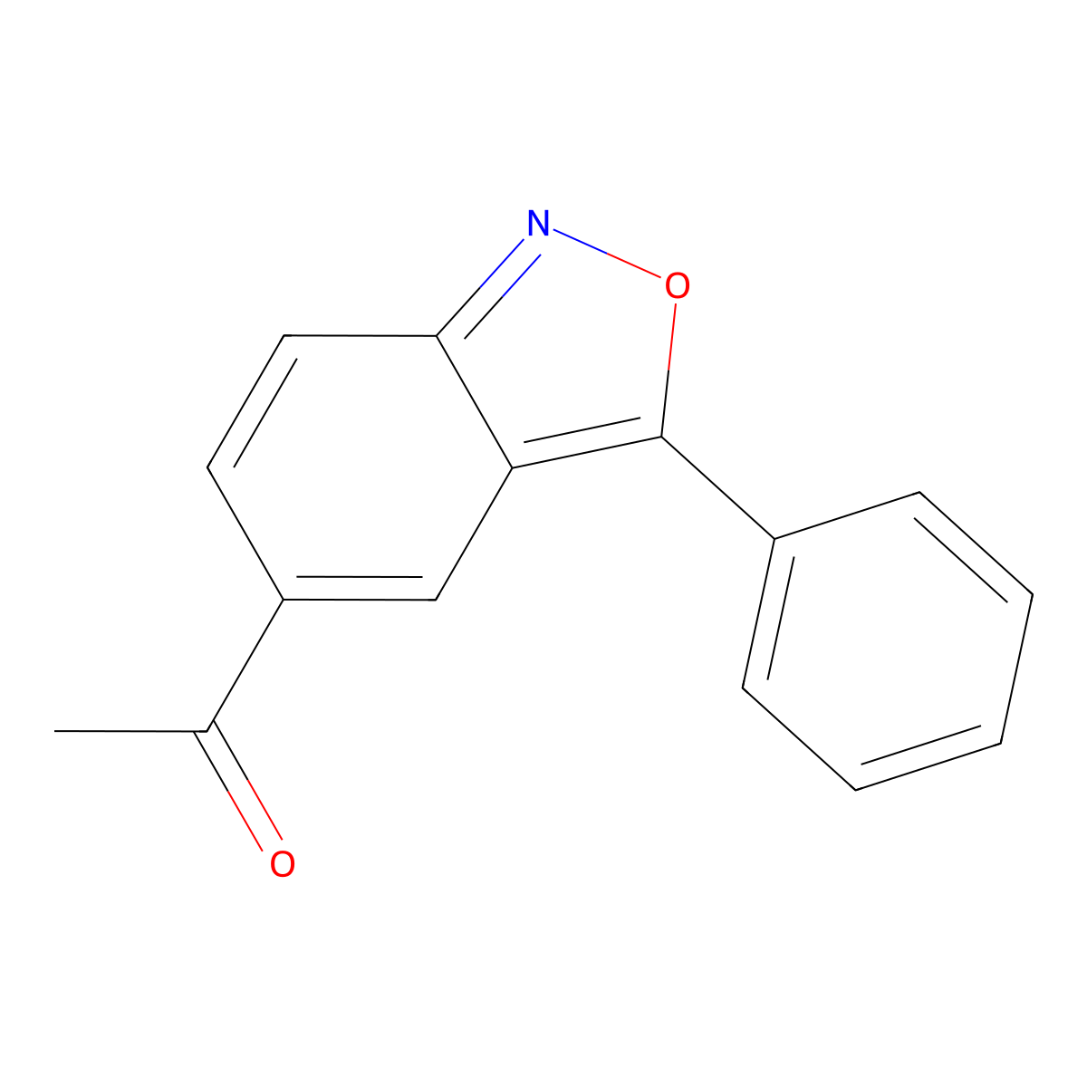 1-(3-Phenyl-2,1-benzoxazol-5-yl)ethanone molecular structure, CAS 57844-94-7