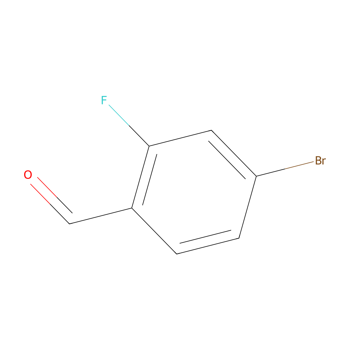 4-Bromo-2-fluorobenzaldehyde molecular structure, CAS 57848-46-1