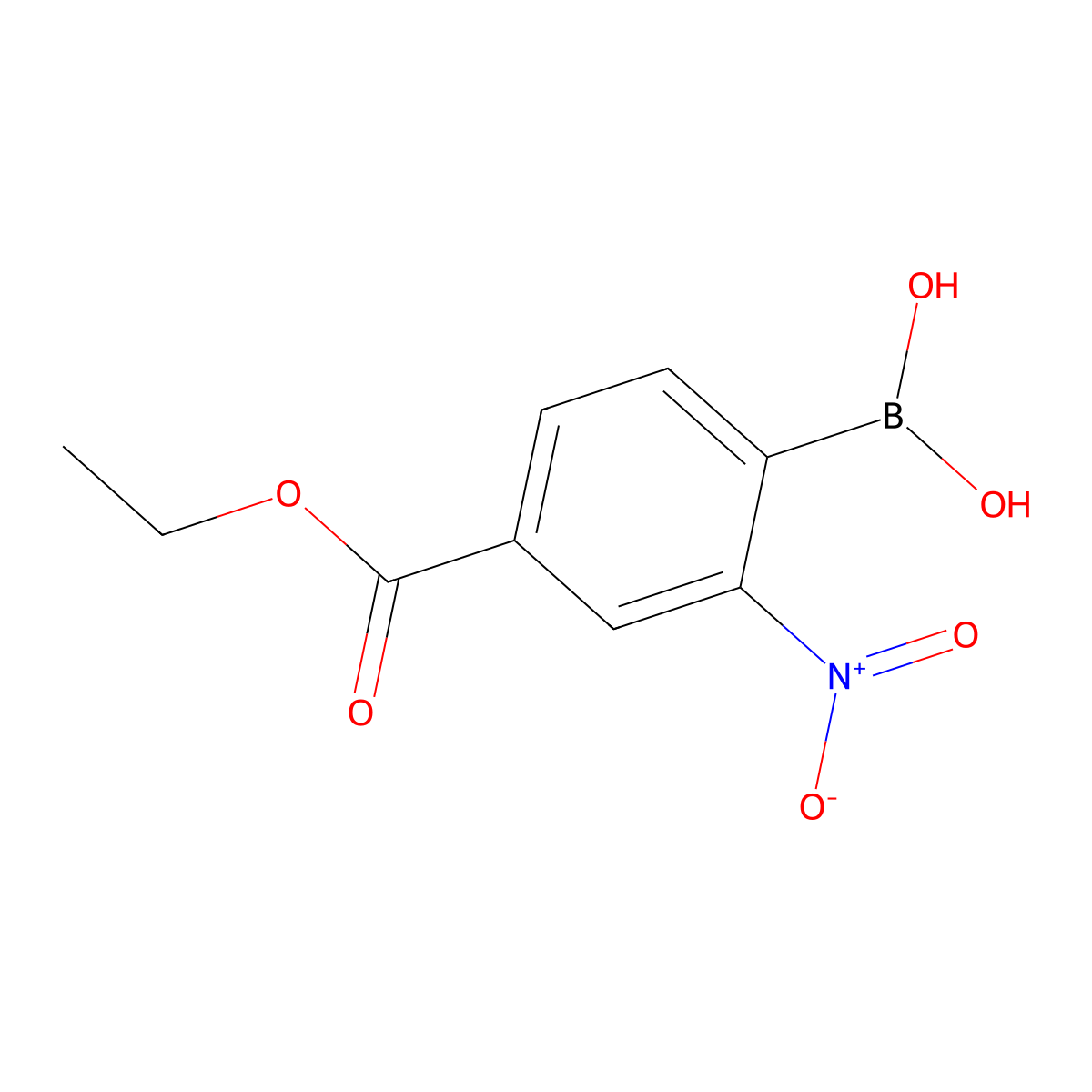 4-Ethoxycarbonyl-2-nitrophenylboronic Acid (contains varying amounts of Anhydride) molecular structure, CAS 5785-70-6