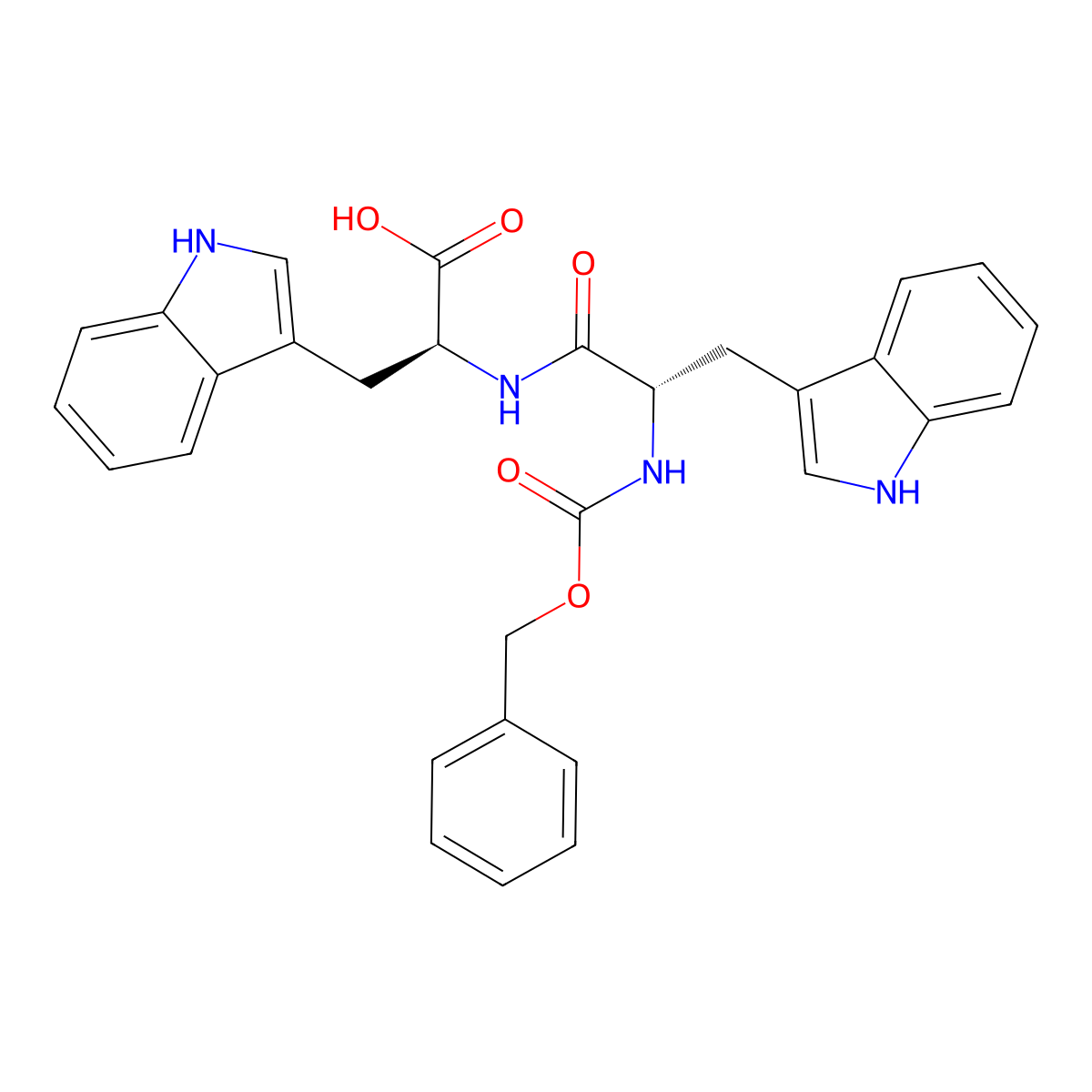 Z-Trp-trp-OH molecular structure, CAS 57850-17-6