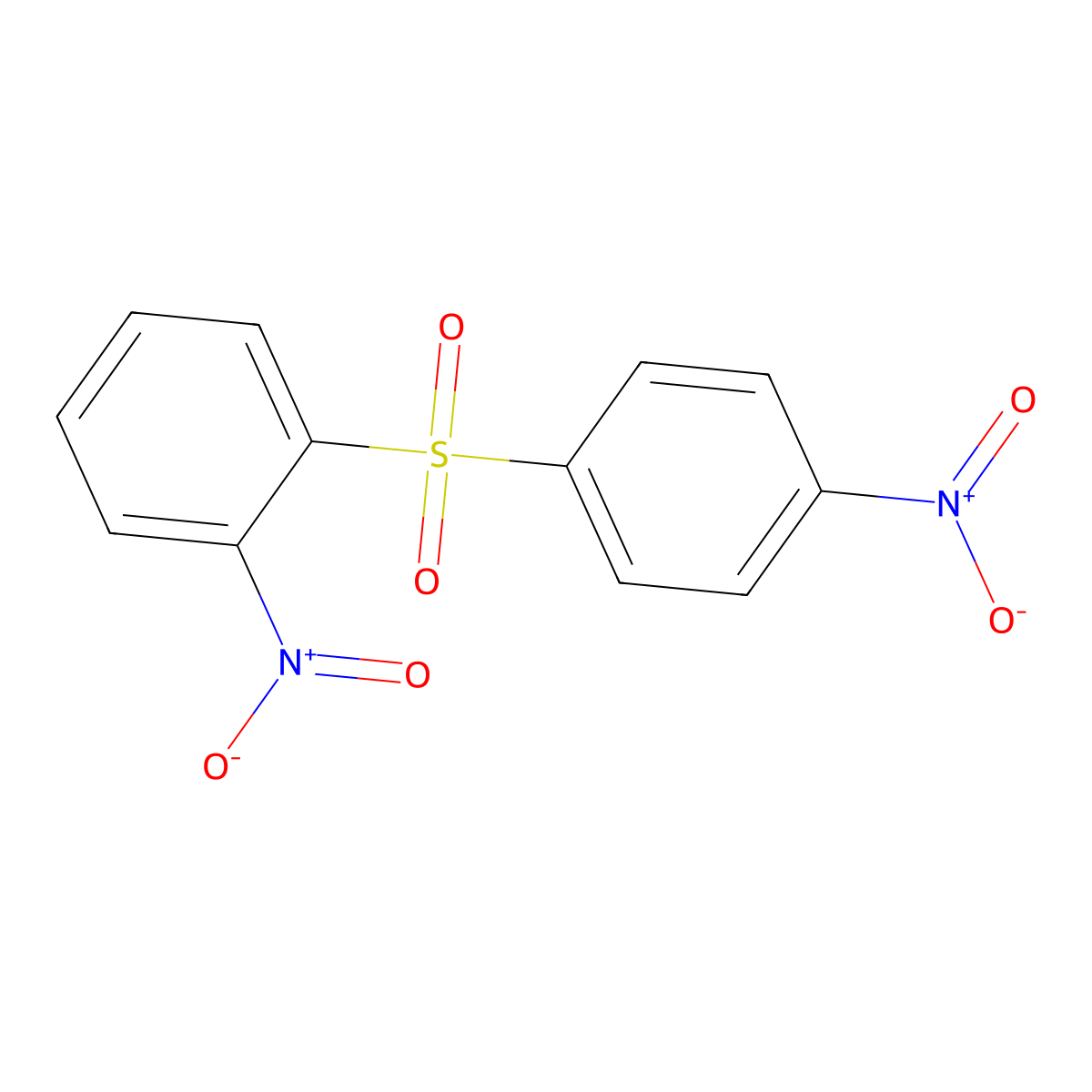 1-Nitro-2-((4-nitrophenyl)sulfonyl)benzene molecular structure, CAS 57864-63-8
